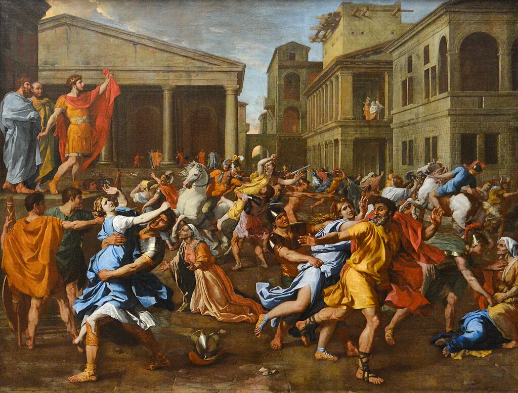 The Rape of the Sabine Women - Nicolas Poussin, c. 1633–1638
