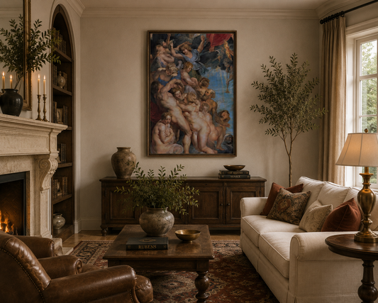 The Great Last Judgment – Peter Paul Rubens Framed Canvas Print | Baroque Religious Wall Art