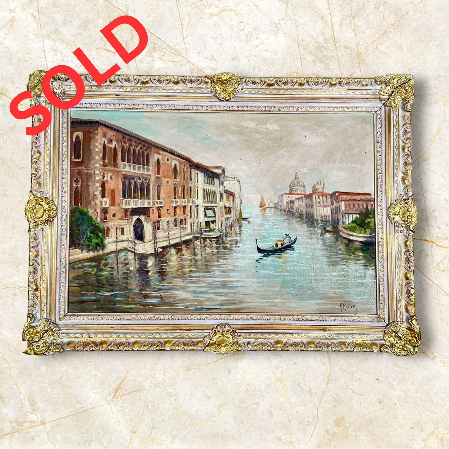 "Venetian Reverie" – Original Oil Painting by G. Mazetti