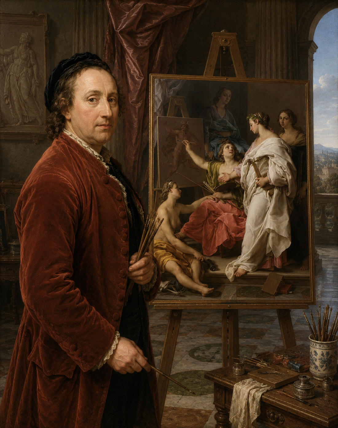 Who Was Pompeo Batoni? The Grand Tour Painter Behind Allegory of the Arts