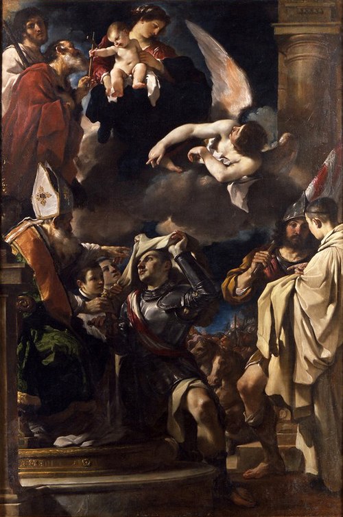 St William of Aquitaine Receiving the Cowl Guercino, 1620