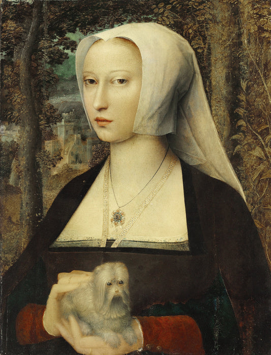 Portrait of a Lady with a Dog - Adriaen Isenbrant (c. 1500 – 1551)