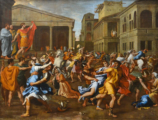 The Rape of the Sabine Women - Nicolas Poussin, c. 1633–1638