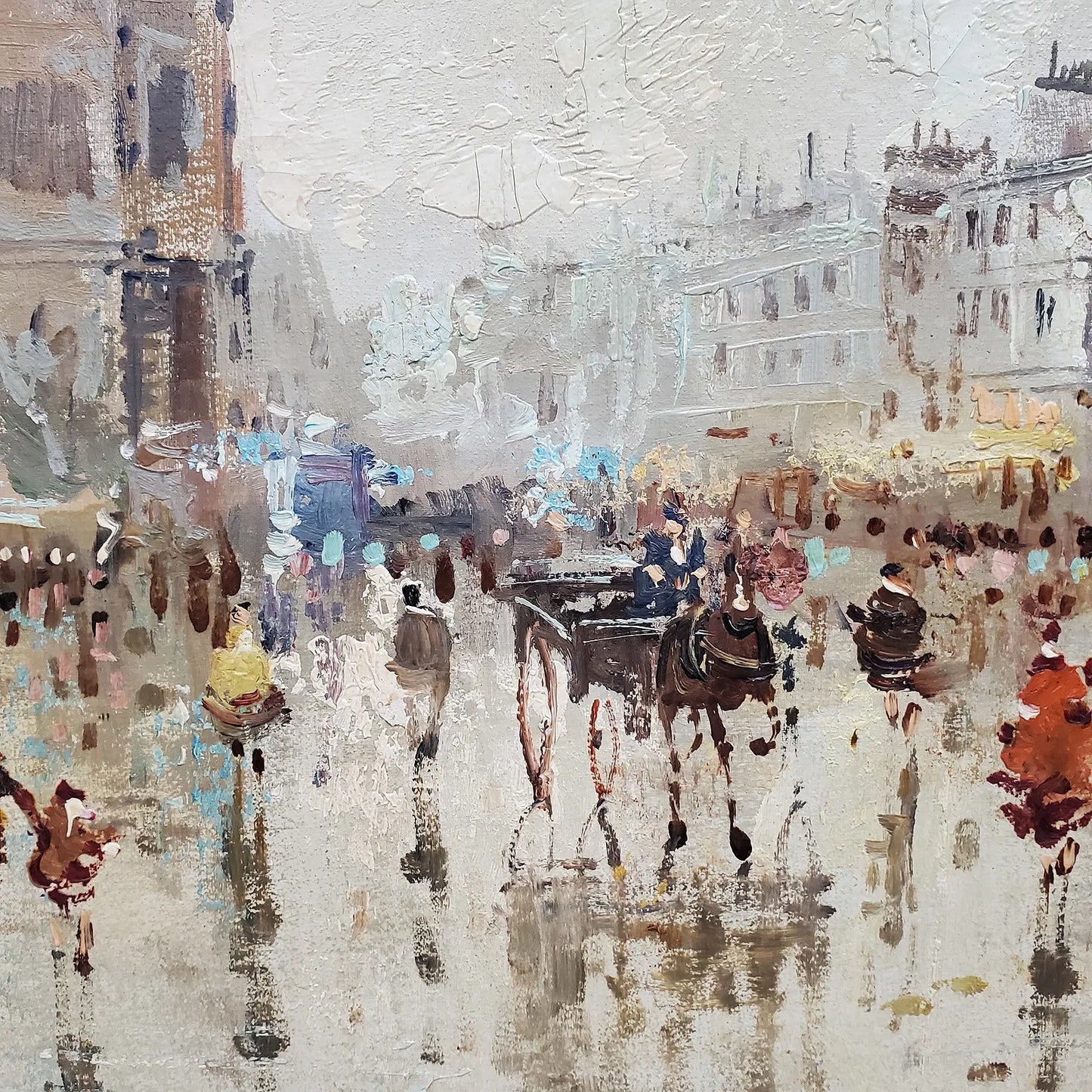 “Paris in the Rain” – Original Oil Painting by Professor Anthony DeVity