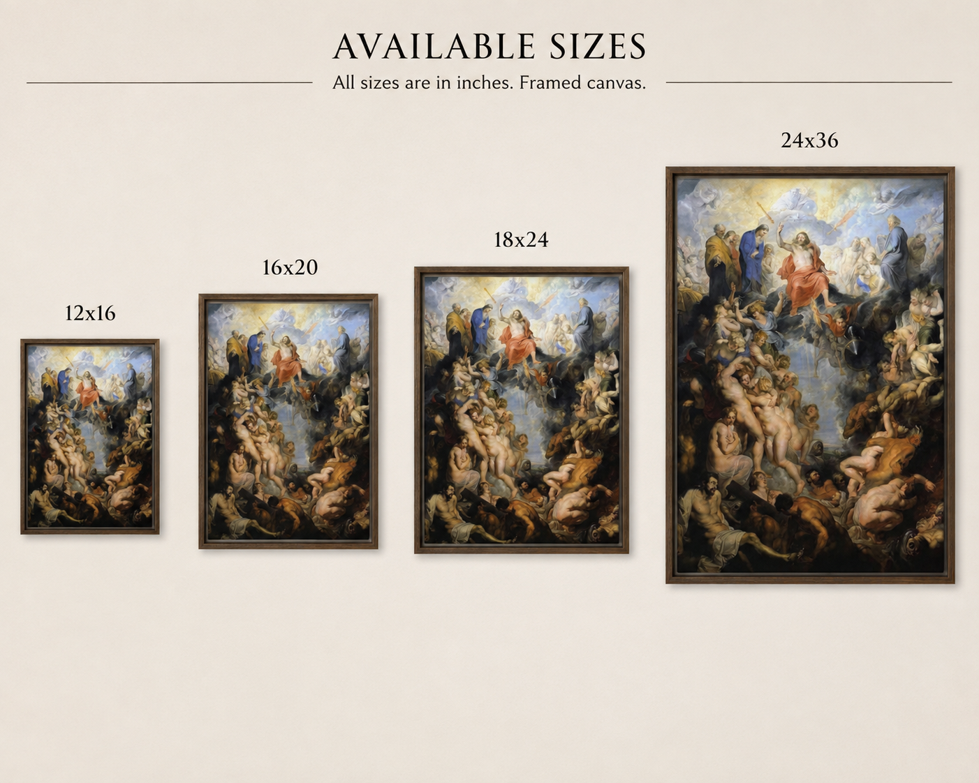 The Incredulity of Saint Thomas – Paolo Morando Framed Canvas Print | Renaissance Religious Wall Art