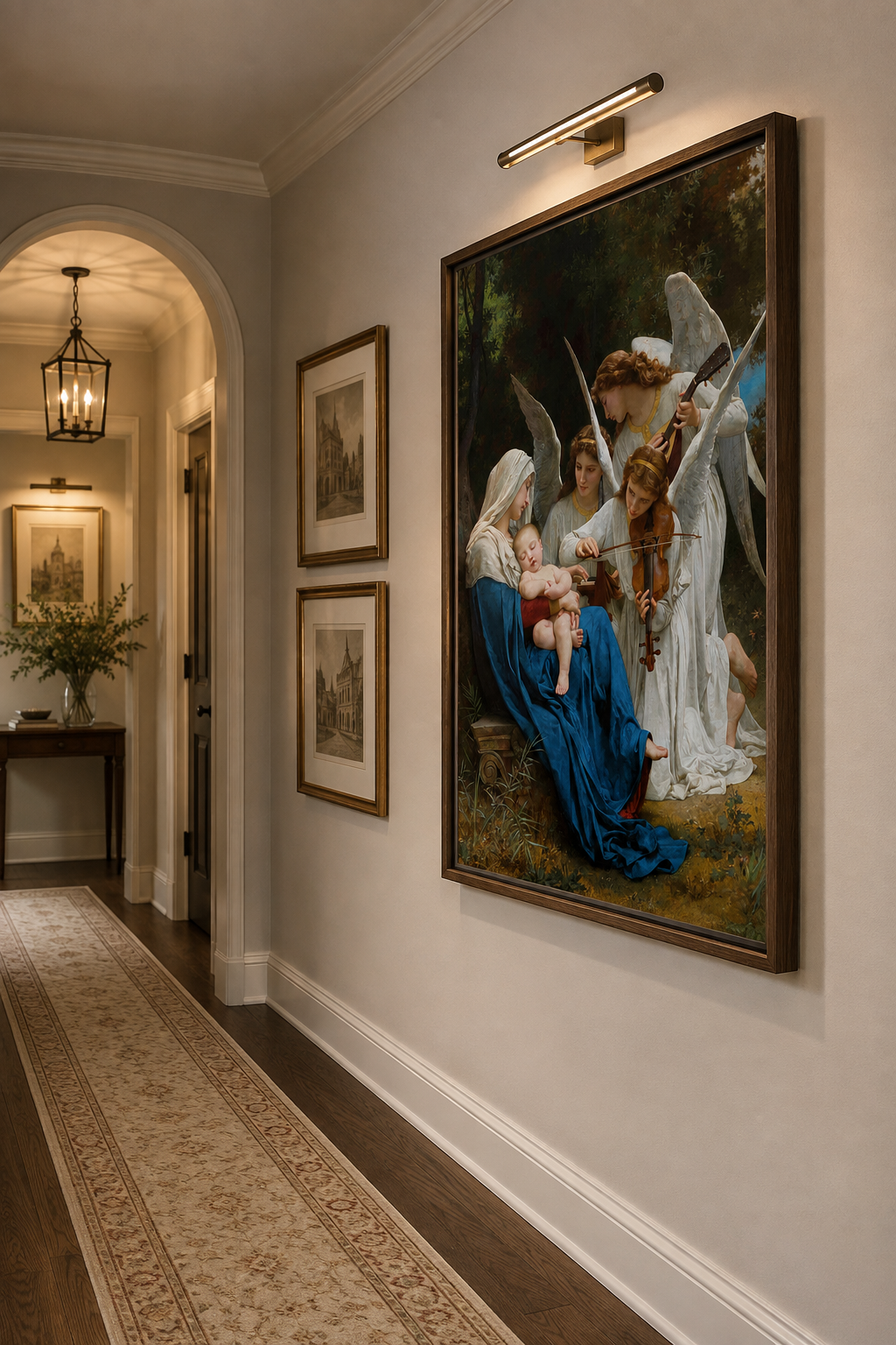 The Song of the Angels – William-Adolphe Bouguereau Framed Canvas Print | Classical Religious Wall Art