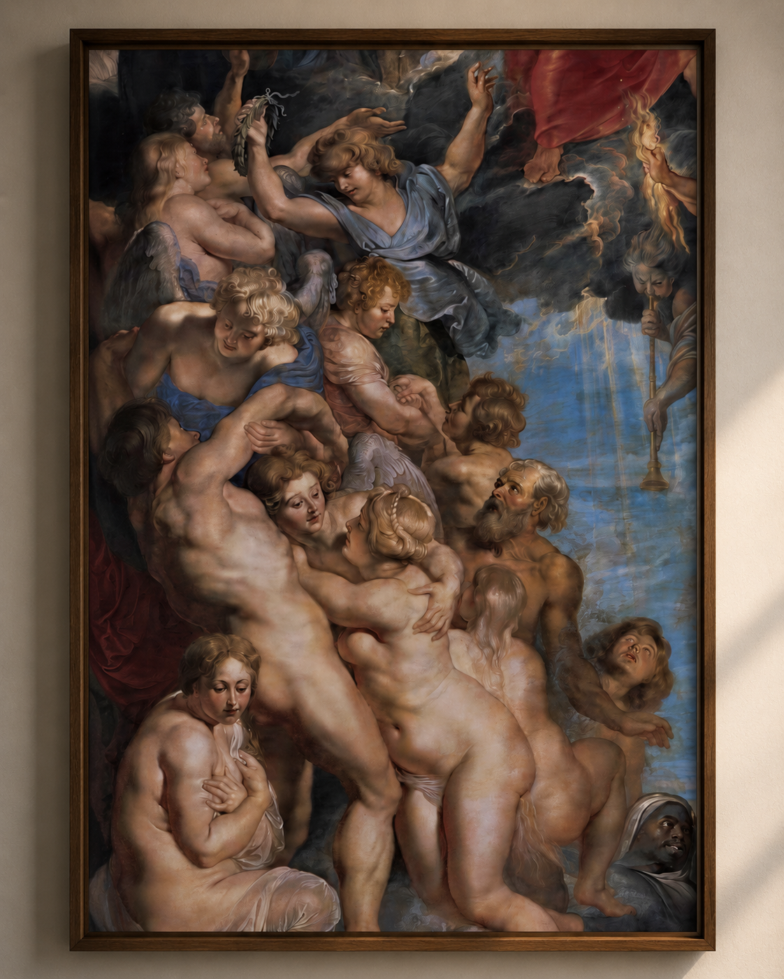 The Great Last Judgment – Peter Paul Rubens Framed Canvas Print | Baroque Religious Wall Art