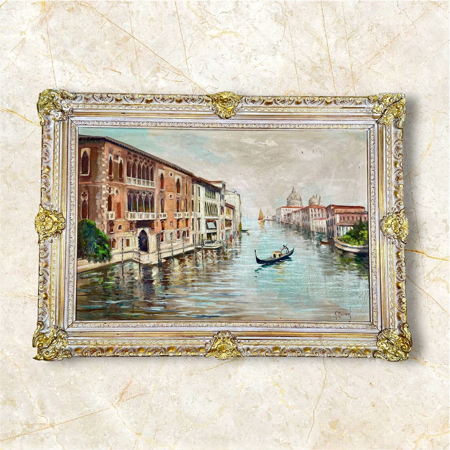 "Venetian Reverie" – Original Oil Painting by G. Mazetti