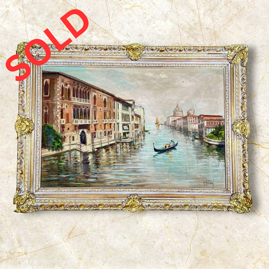 "Venetian Reverie" – Original Oil Painting by G. Mazetti
