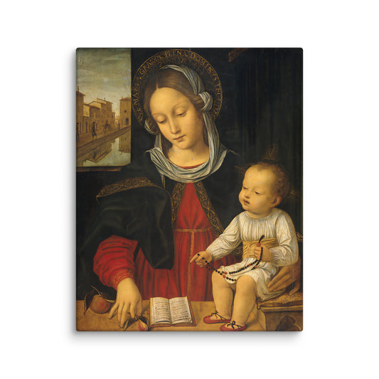 Madonna and Child – Ambrogio Bergognone Canvas Print | Renaissance Religious Wall Art